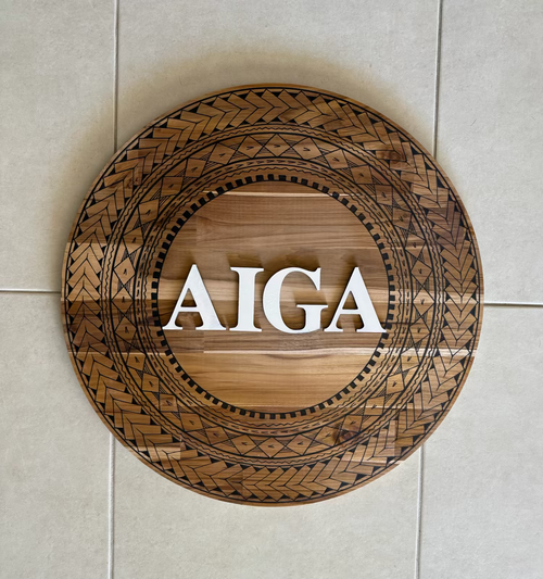 Hori.Inc Ingoa name board, custom Māori and Pasifika lettering 2