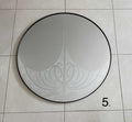 Hori.Inc 80cm round mirror, hand-engraved Māori and Pasifika design 1