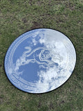 Hori.Inc Panther Mirror, hand-engraved panther on a round mirror
