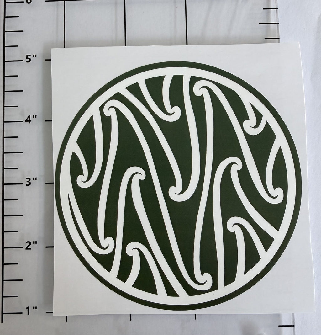 Hori.Inc large board sticker in green