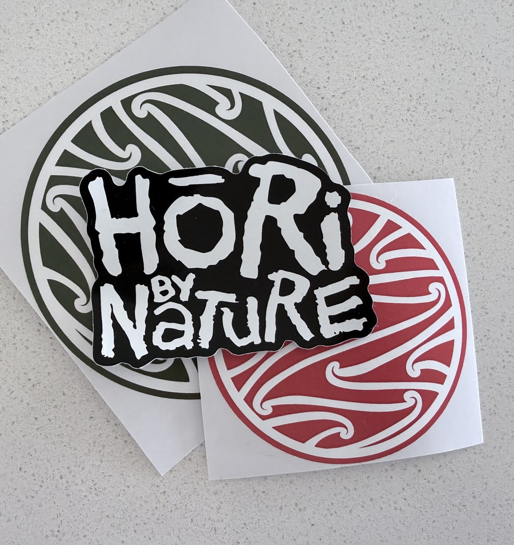 Hori.Inc sticker pack, green and red board stickers