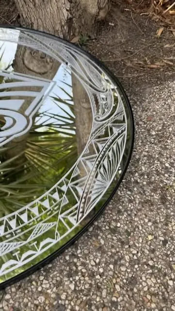 Hori.Inc on Instagram: engraved Pasifika pattern on a mirror edge
